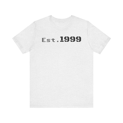 Established 1999 Unisex Tee | Vintage Birth Year Shirt, Casual Birthday Gift, Personalized Family Reunion Apparel, Retro Style [...] - TRV