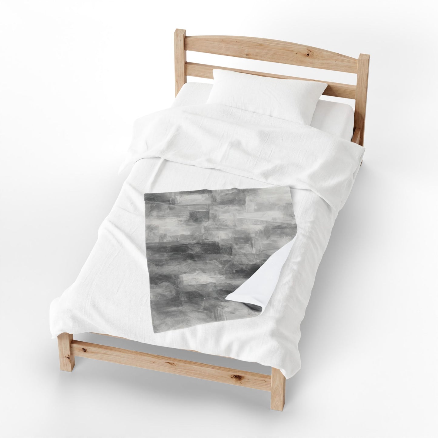 Velveteen plush blanket with all-over print, soft cozy throw for living room or bedroom by Printify