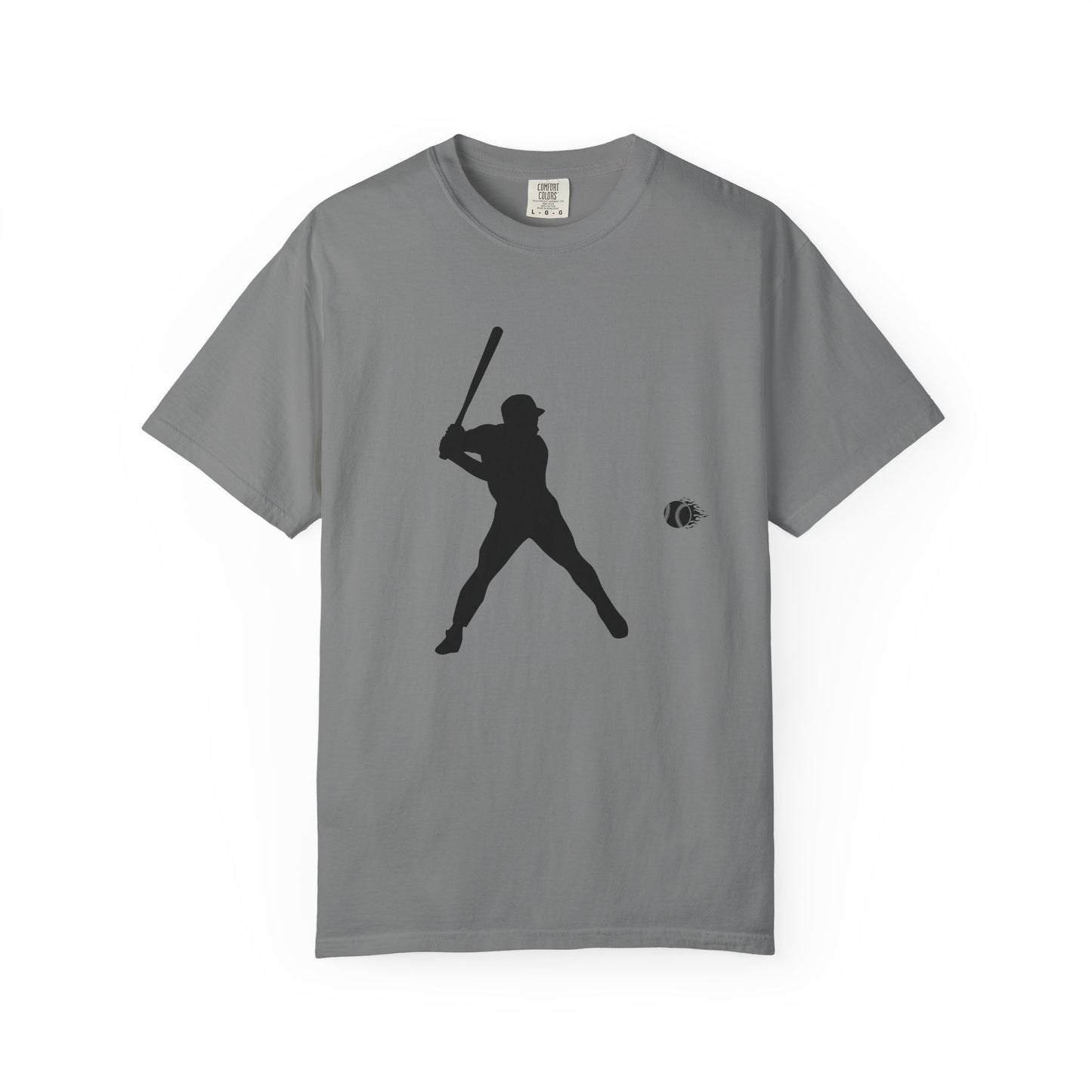 Unisex Baseball Silhouette Tee, Casual Wear, Sports Fan Apparel, Gift for Athletes, Summer Outing Outfit, Soft Cotton Shirt