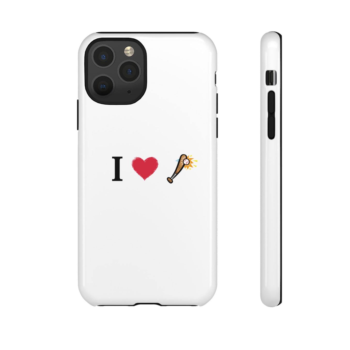 I Love Baseball Vibe Phone Case - Tough Cases for Sports Lovers, Gifts for Athletes, Fun Accessories, iPhone and Android Compatible - TRV