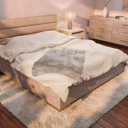 Velveteen plush blanket with all-over print, soft throw for home, couch, and bed, by Printify featuring vibrant, luxurious fabric.