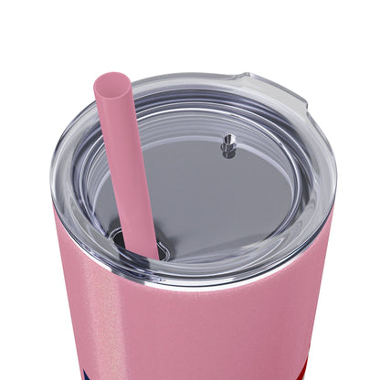 Skinny Tumbler — USA Flag 20oz Straw Tumbler (Patriotic Travel Cup)