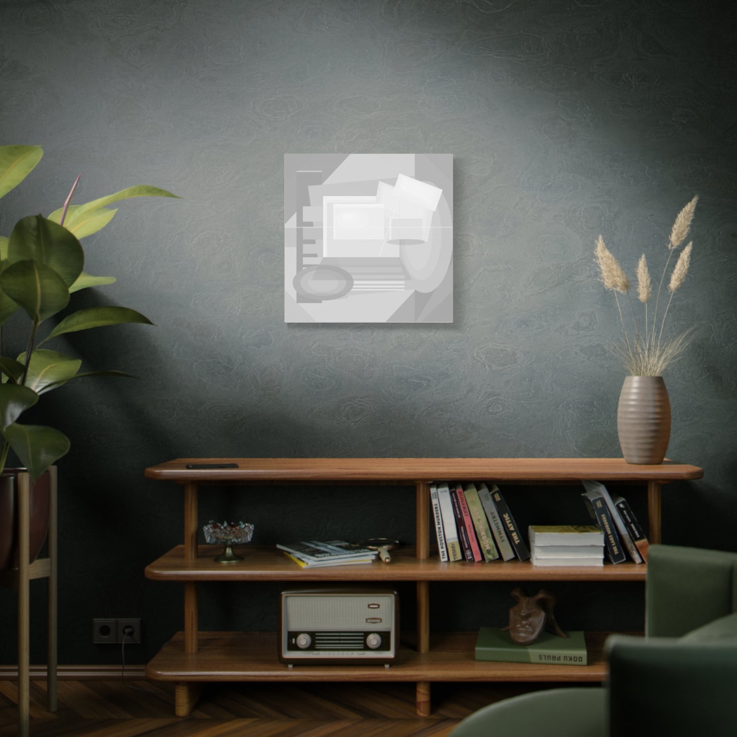 Abstract Geometric Collage Matte Canvas