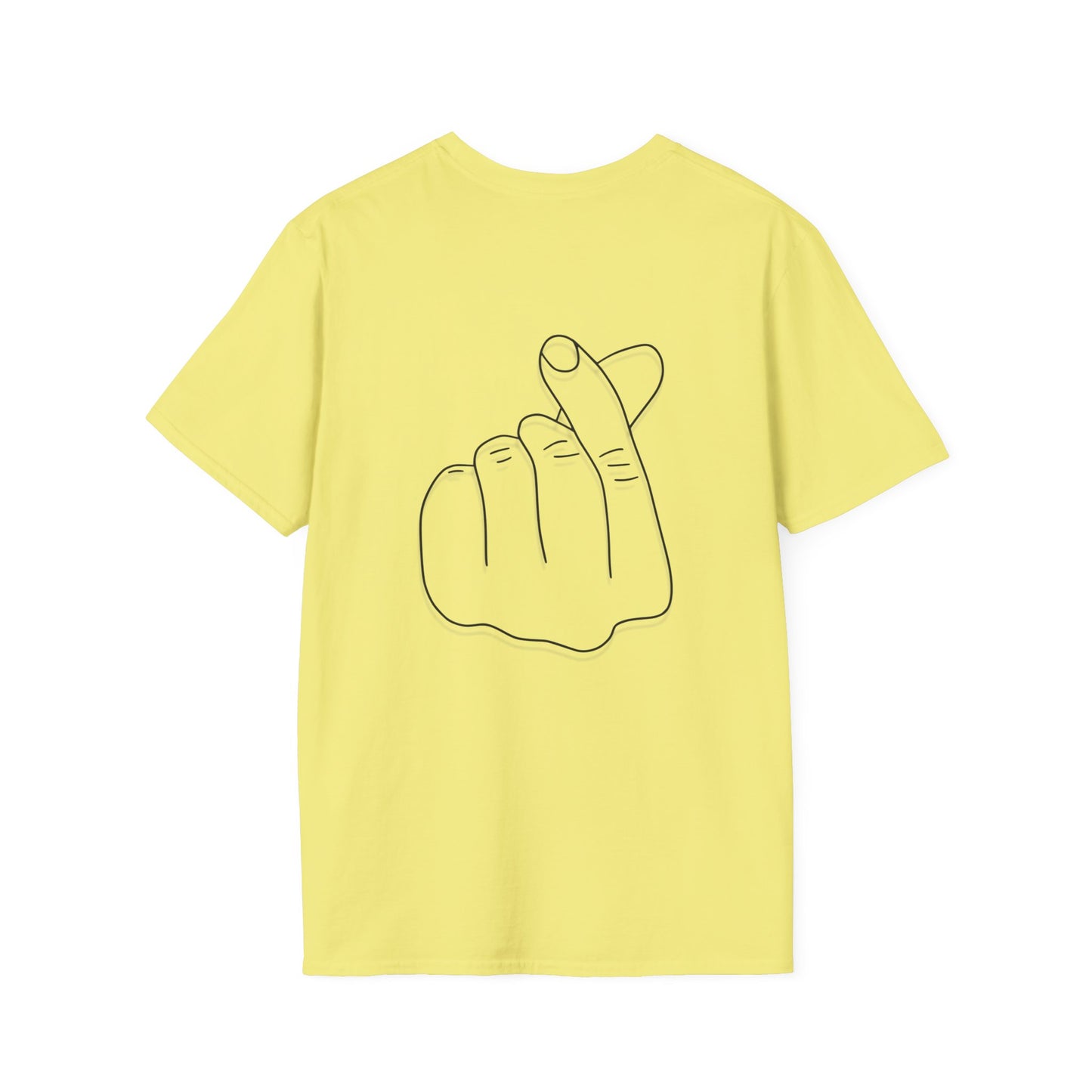 Trendy Unisex Softstyle T-Shirt with Love Hand Gesture Design