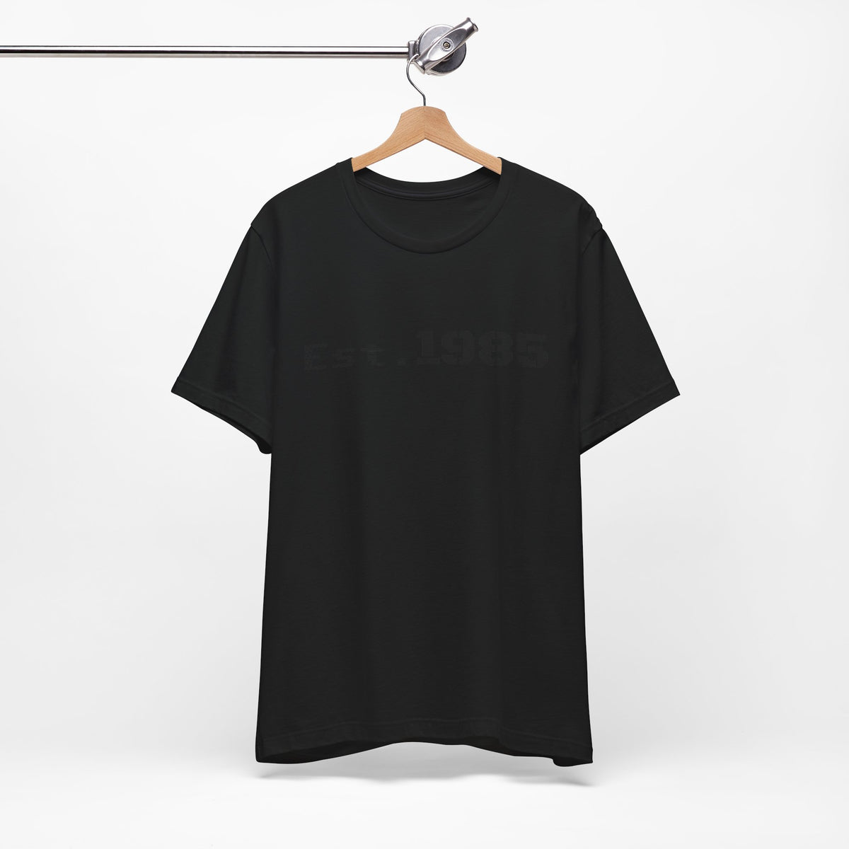 Vintage style Printify T-Shirt featuring "Est. 1985" graphic design on the front, casual and comfortable unisex tee.