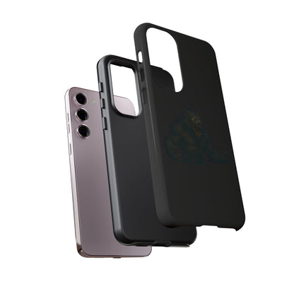 Werewolf phone case with dark monster graphic, tough protective design, suitable for smartphones, by Printify.
