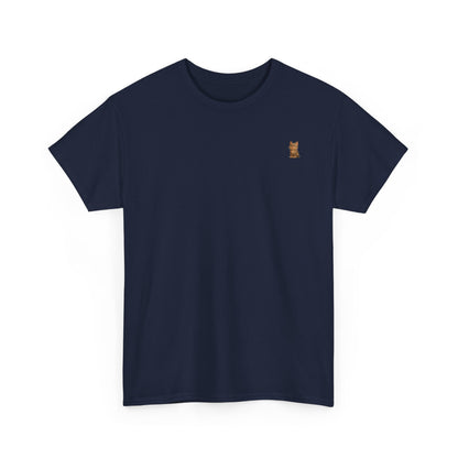 Brown kitten graphic on a Cat Lover T-Shirt by Printify, featuring a cute feline design on a casual tee.