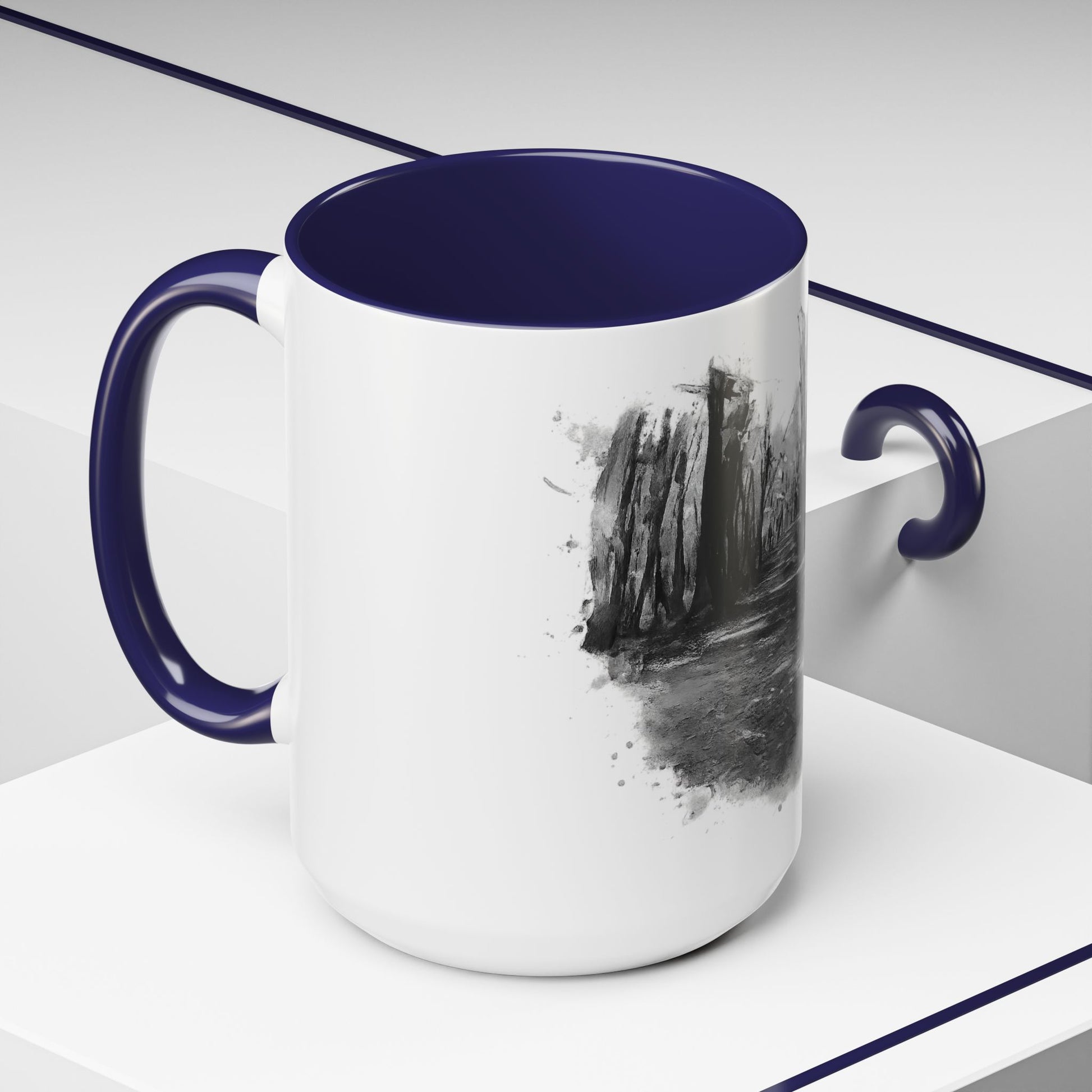 Moody Abstract Forest Coffee Mug | Unique Gift for Nature Lovers, Cozy Home Decor, Perfect for Coffee, Tea, and Hot Chocolate - TRV