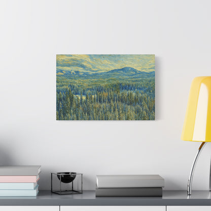 Scenic Landscape Canvas Print, Rustic Home Decor, Wall Art for Nature Lovers, Gift for Art Enthusiasts, Serene Forest Artwork - TRV