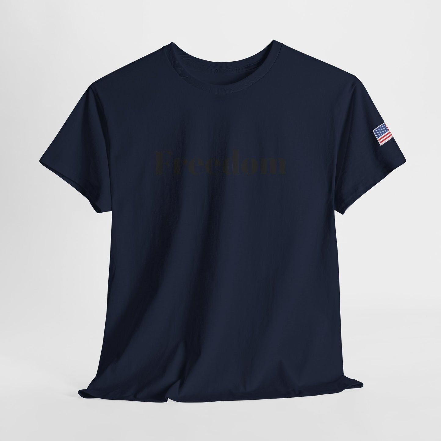 Freedom script tee | T-Shirt, American flag sleeve - TRV