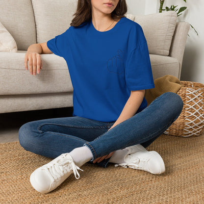 Trendy Unisex Softstyle T-Shirt with Love Hand Gesture Design