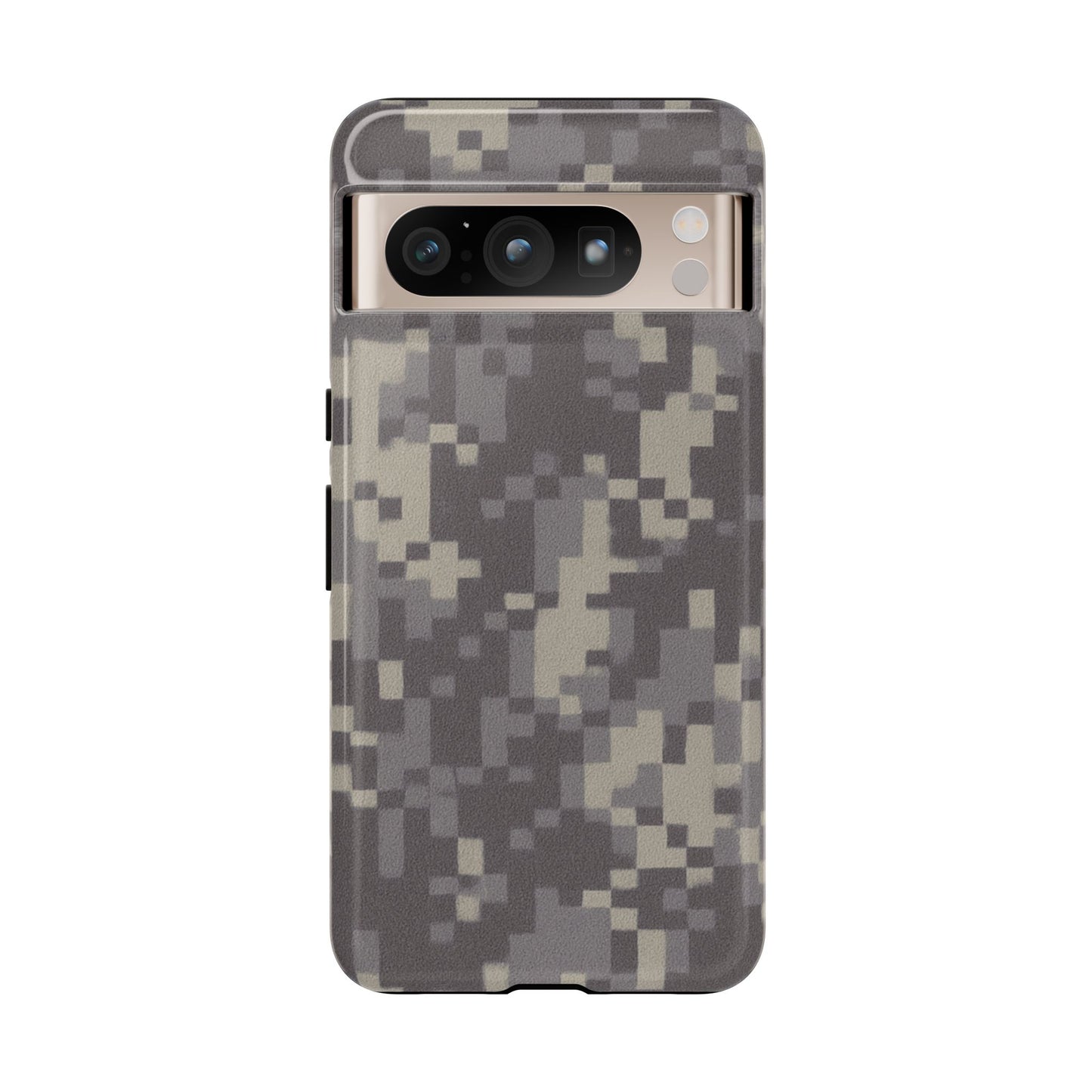 Digital camouflage tough phone case by Printify, rugged protective cover for smartphones with a durable camo design.