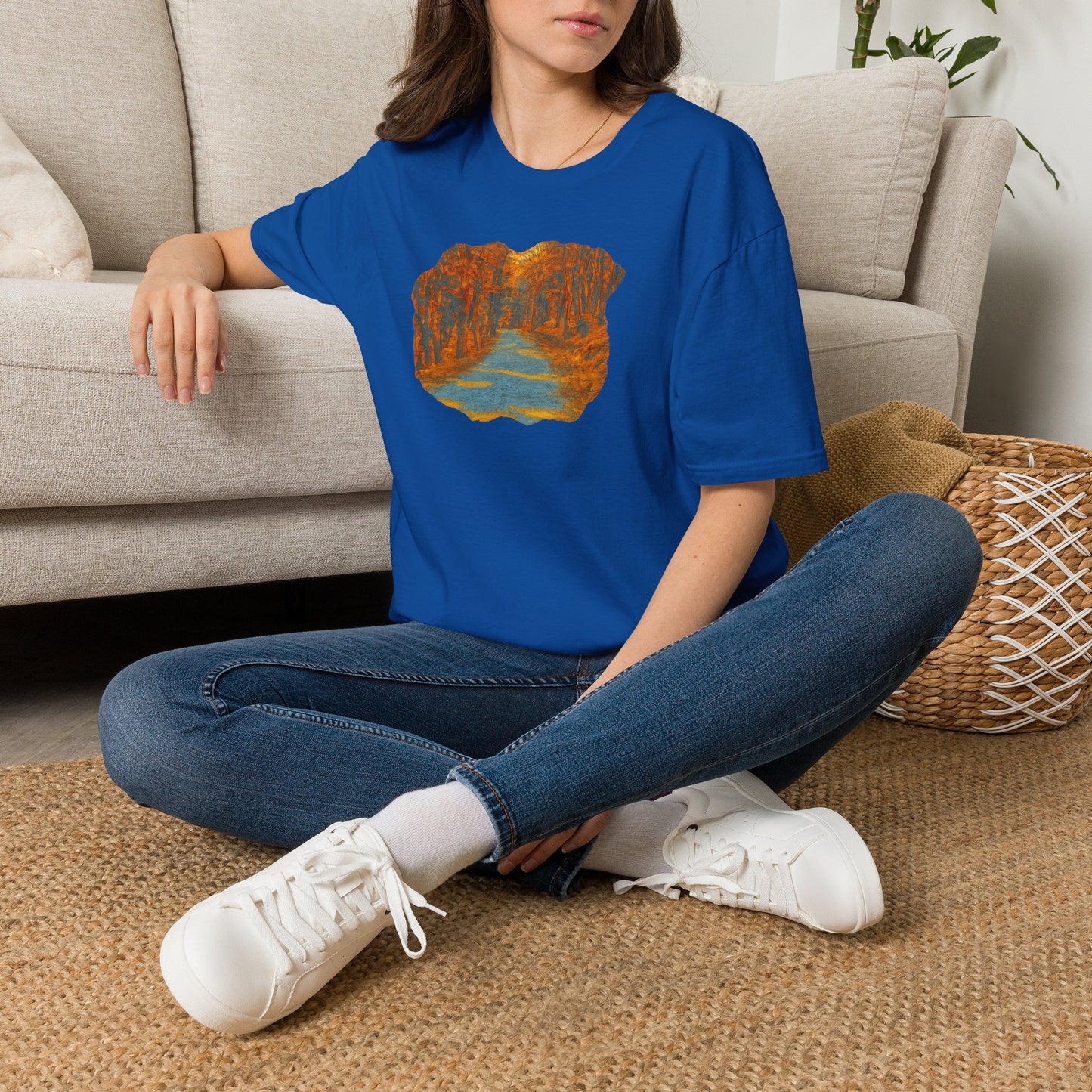 Autumn Pathway Unisex Softstyle T-Shirt, Cozy Fall Shirt, Nature Lover Tee, Scenic Route Top, Gift for Hikers, Casual Wear, Outdoor [...]