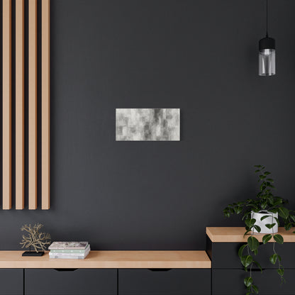 Abstract grey brushstroke canvas wall art by Printify, modern neutral design on matte stretched canvas.