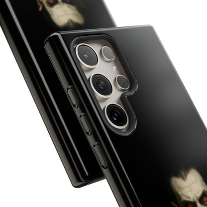 Gothic vampire portrait phone case for iPhone featuring Dracula horror design by Printify, with dark, detailed vampire artwork.