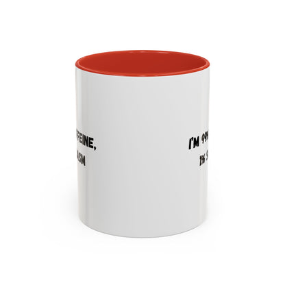 Sarcastic Coffee Mug - Funny Gift for Coffee Lovers, Black and White Accent Mug, Gift for Birthdays, Office Humor, Caffeine Enthusiasts