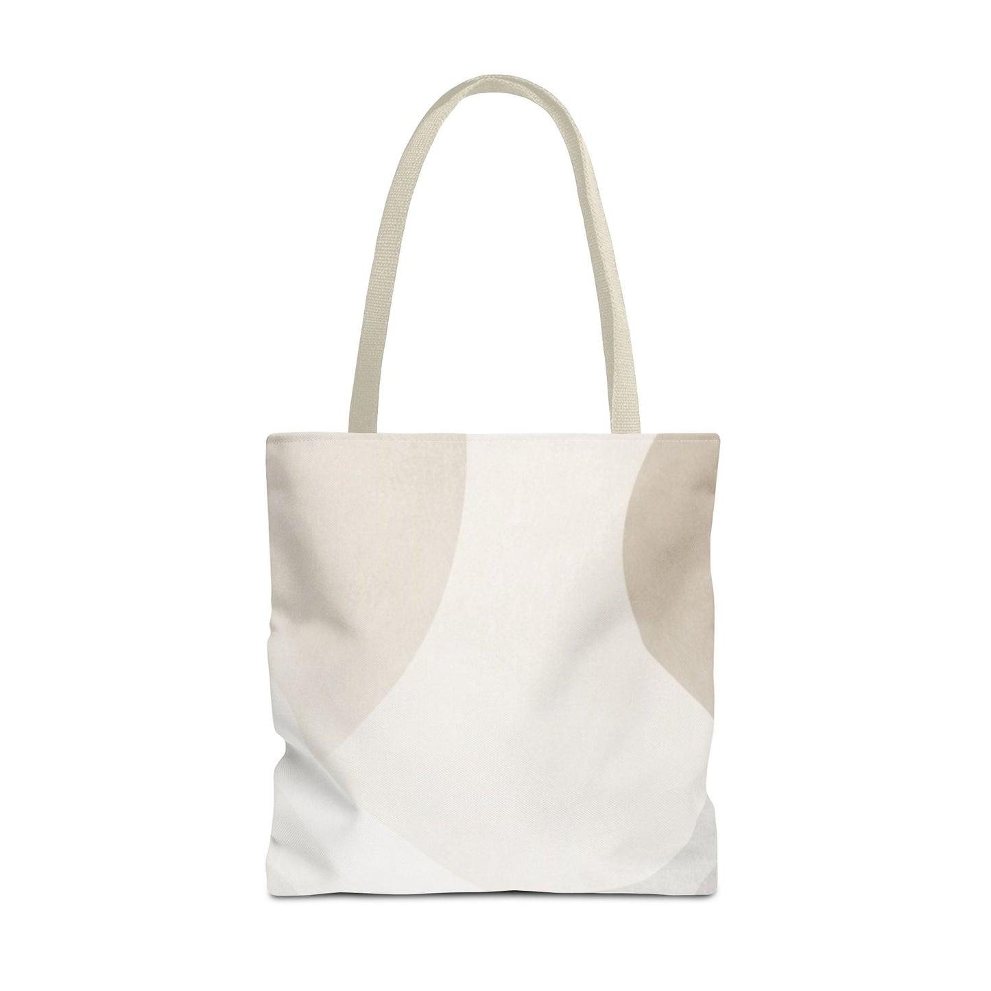 Neutral Abstract Geometric Tote Bag | Minimal Beige Shapes
