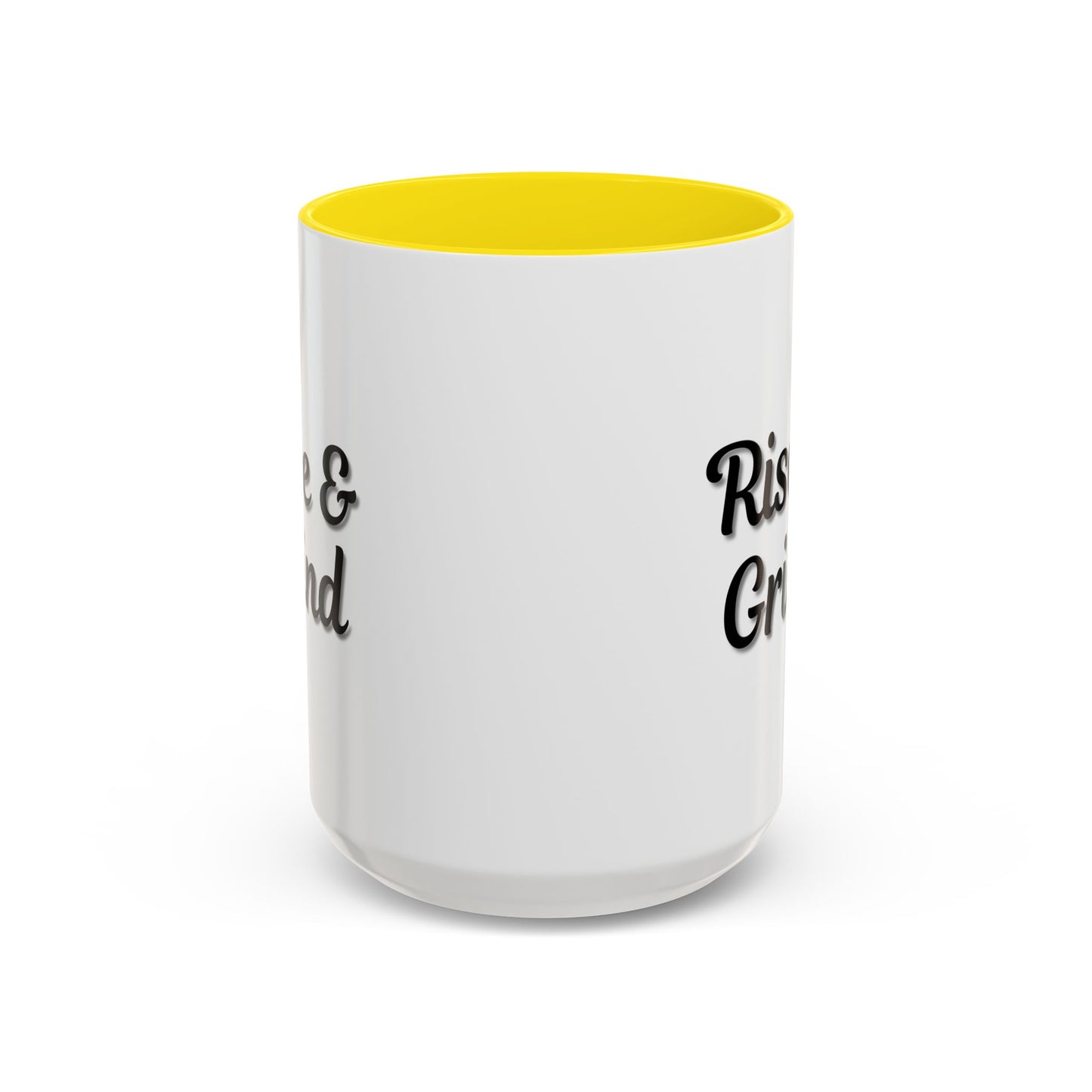 Rise & Grind Coffee Mug – Motivational Black Accent Mug for Daily Inspiration - TRV