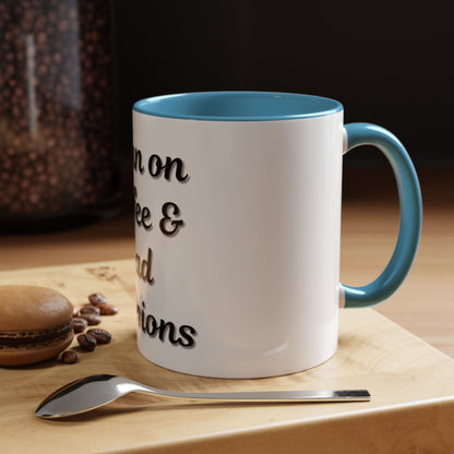 Funny Coffee Mug - "I Run on Coffee & Bad Decisions" - Perfect Gift for Coffee Lovers - TRV