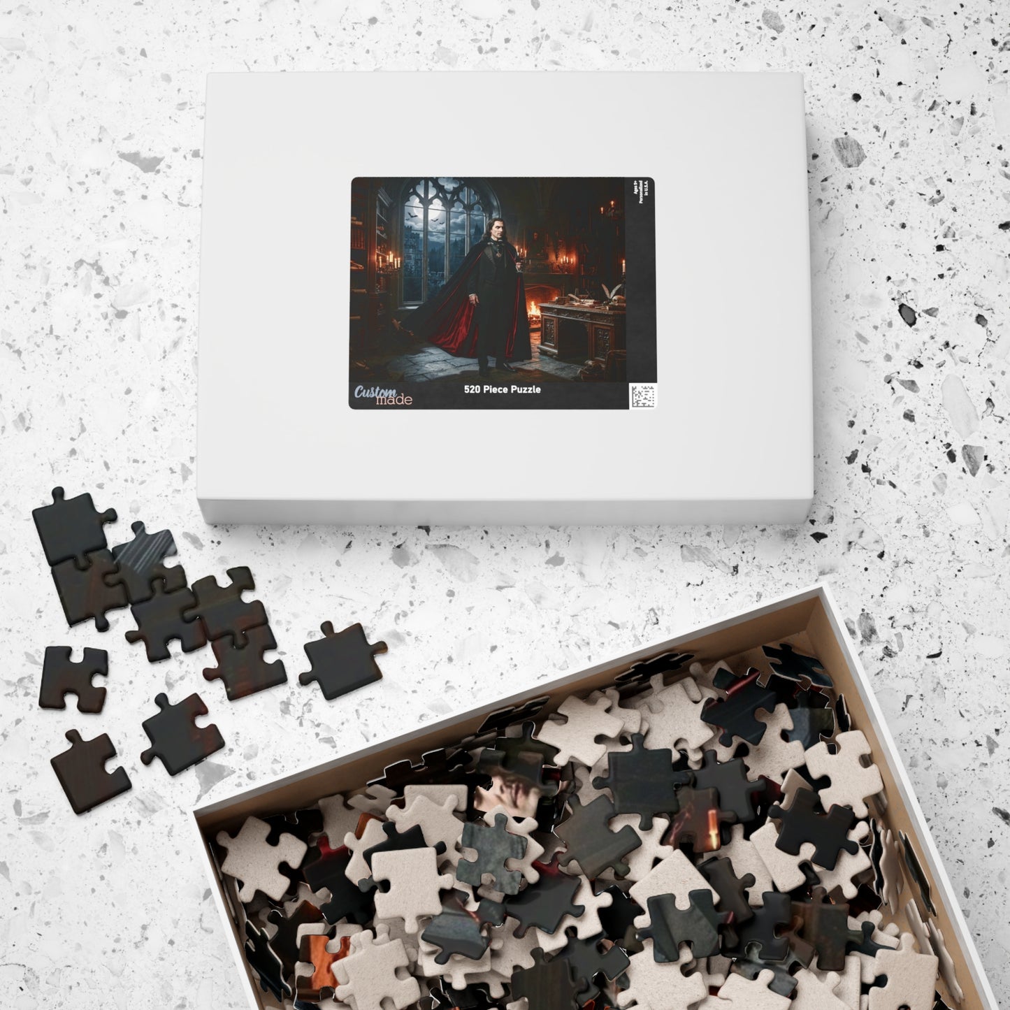 Gothic Vampire Castle Puzzle — Dark Fantasy Jigsaw (110/252/520/1014 pcs)
