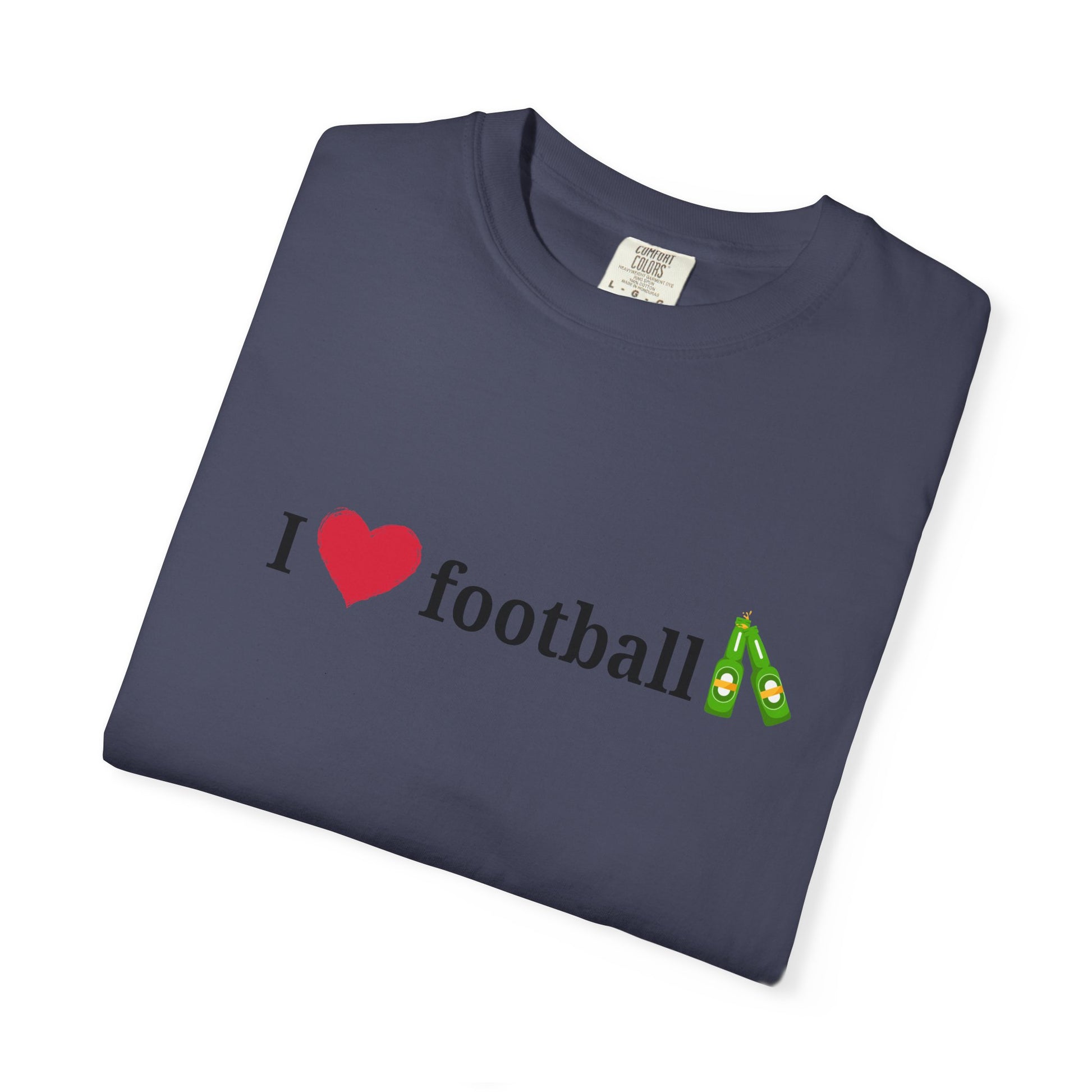 Unisex Football Love Tee - Casual Cotton T-Shirt, Gift for Sports Fans, Comfortable Daily Wear, Perfect for Game Days, Fun Summer Outfits - TRV