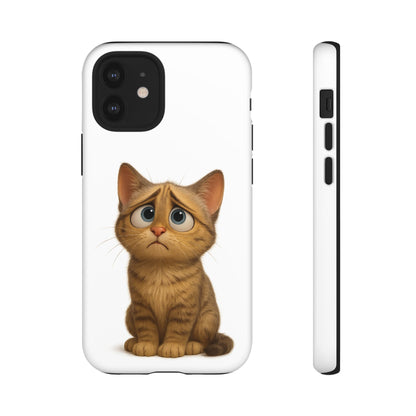 Cute Cat Phone Case, Funny Kitty Case, Animal Lover Gift, Cat Lover Accessory, Unique Cat Design Case, Pet Mom Gift - TRV