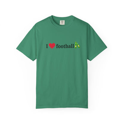 Unisex Football Love Tee - Casual Cotton T-Shirt, Gift for Sports Fans, Comfortable Daily Wear, Perfect for Game Days, Fun Summer Outfits - TRV