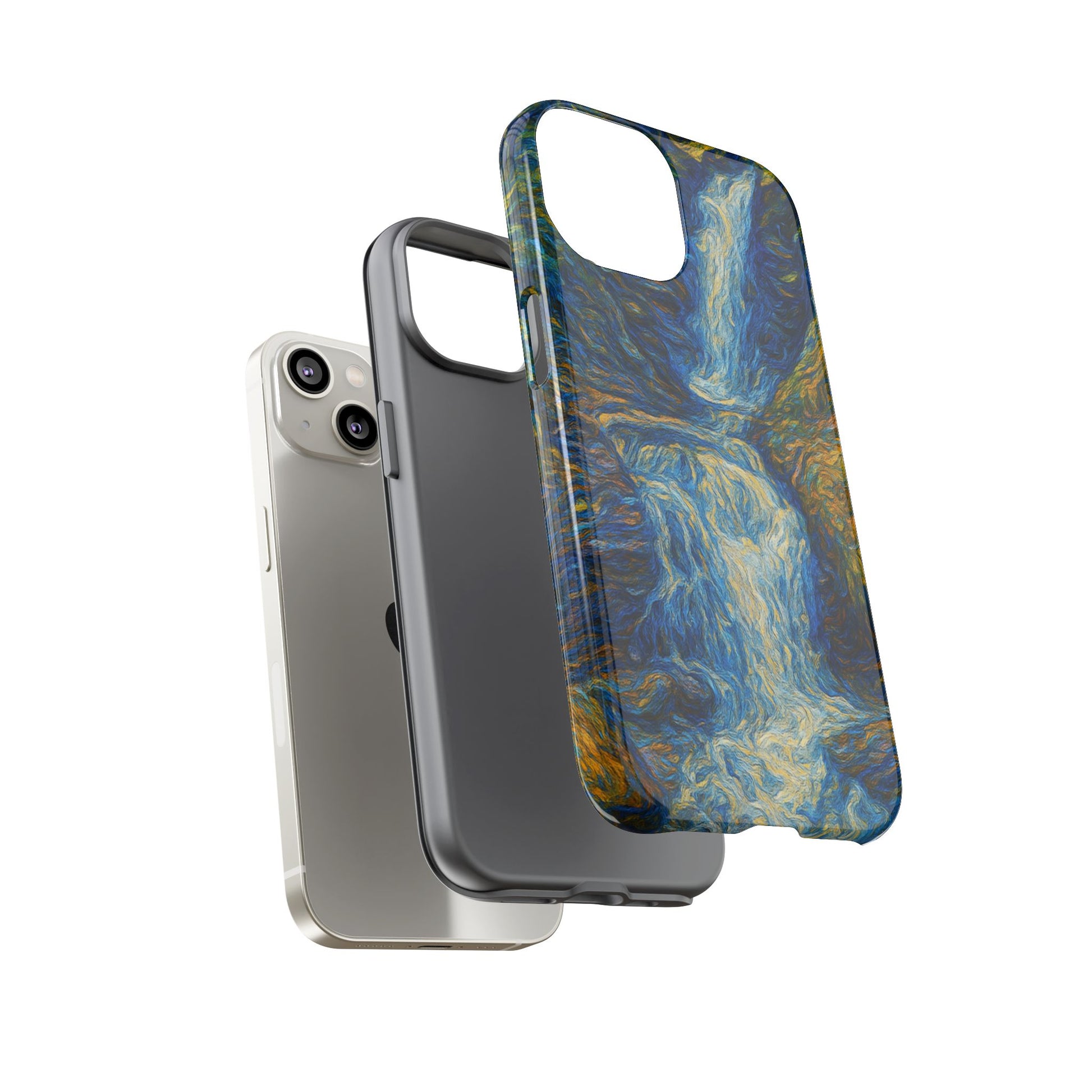 Artistic Phone Case - Waterfall Design, Unique Gift, Phone Accessory, Nature Lover, Original Artwork - TRV