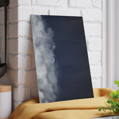 Cloudscape Glass Cutting Board – Moody Sky Kitchen Prep Board