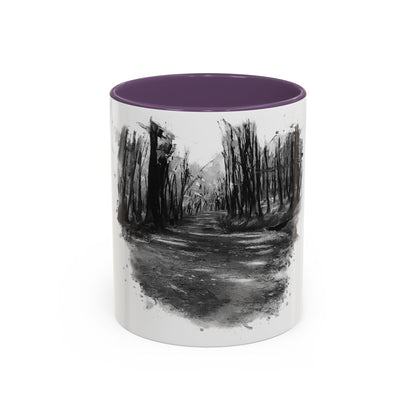 Moody Abstract Forest Coffee Mug | Unique Gift for Nature Lovers, Cozy Home Decor, Perfect for Coffee, Tea, and Hot Chocolate - TRV