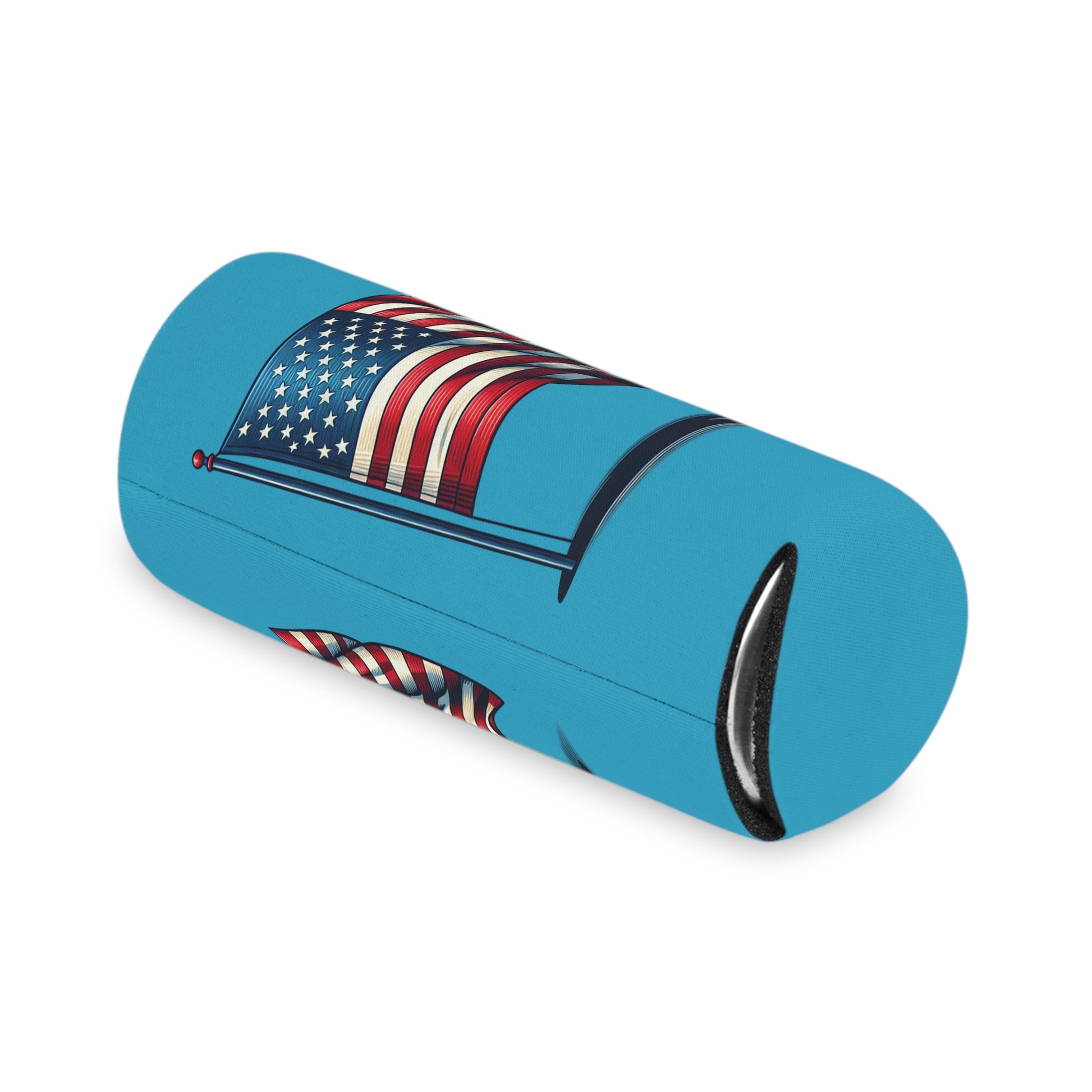 Patriotic Can Cooler, Summer BBQ Accessory, Independence Day Drink Holder, Americana Coaster, USA Party Favor - TRV