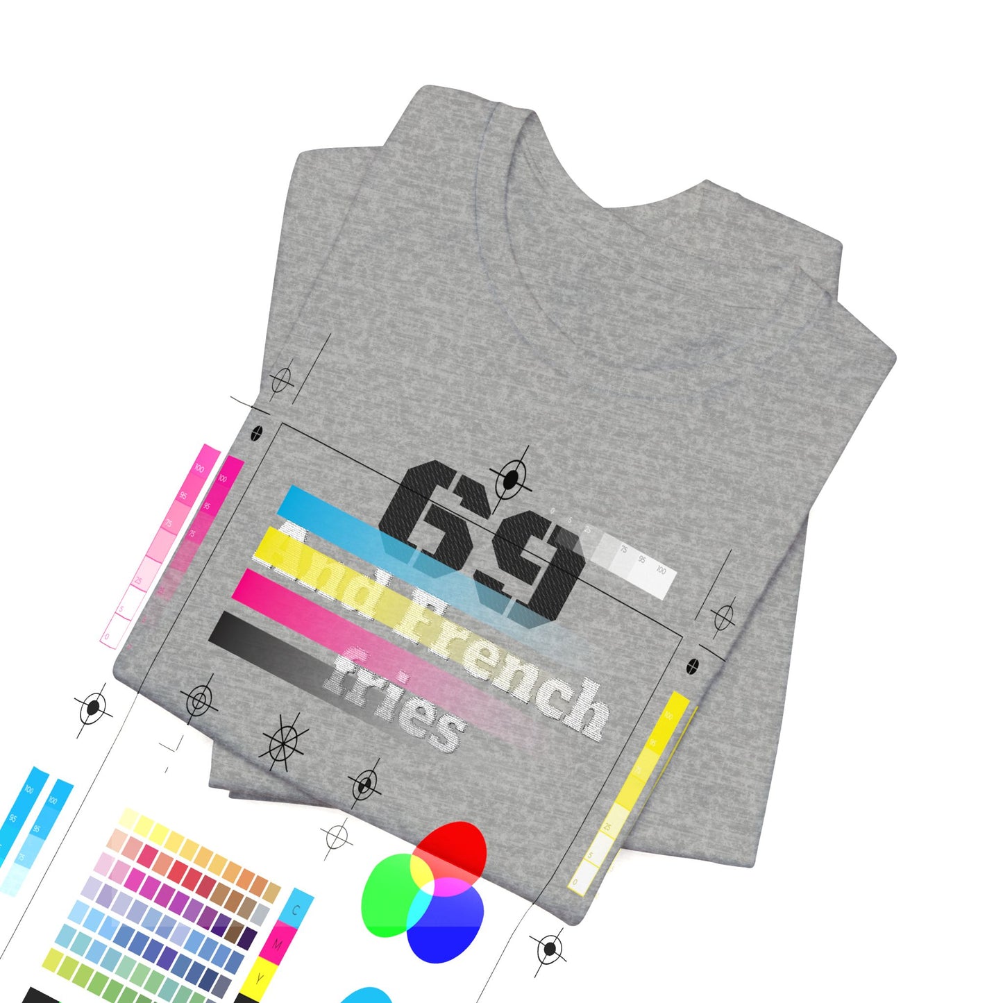 Casual Graphic Tee, Funny Quote Shirt, Gift for Friends, Birthday Tee, Unisex Humor Top, 69 And French Fries