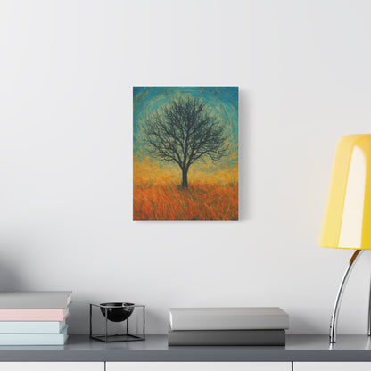 Artistic Tree Canvas Wall Art, Matte Stretched Canvas, Natural Decor for Home, Office, Gift for Nature Lovers, Bohemian Wall Decor