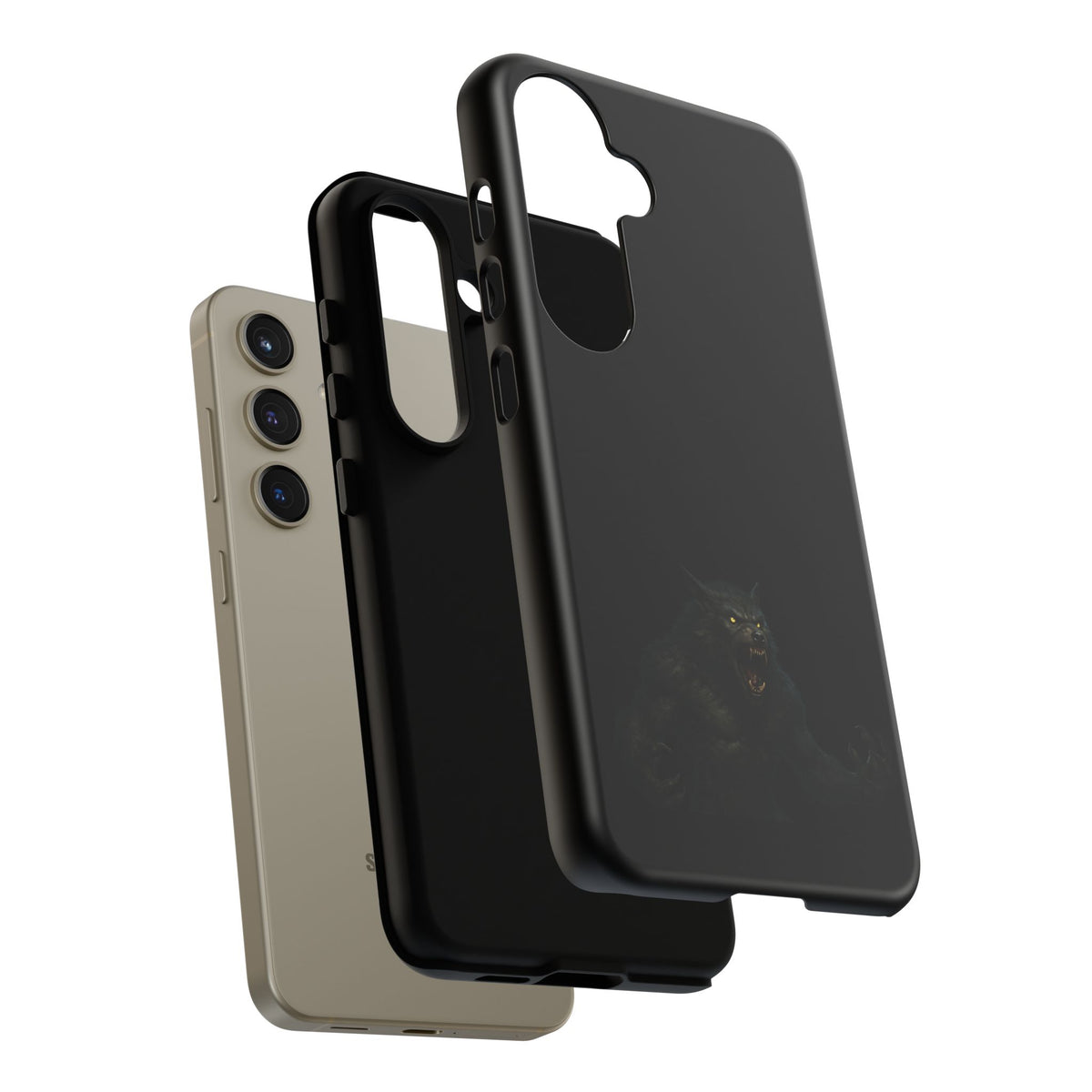 Werewolf Phone Case, dark monster graphic tough protective case - view 154