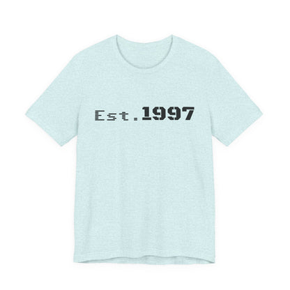 Vintage 1997 Established T-Shirt by Printify featuring a classic design and comfortable fit.