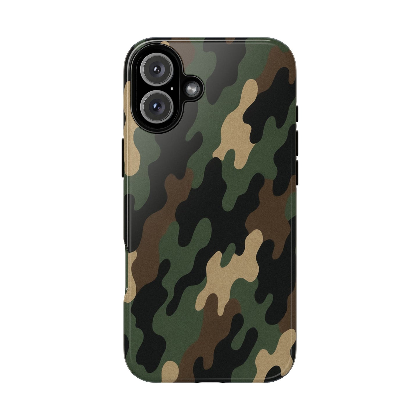 Camouflage tough phone case by Printify with rugged, protective camo design for durable smartphone protection.