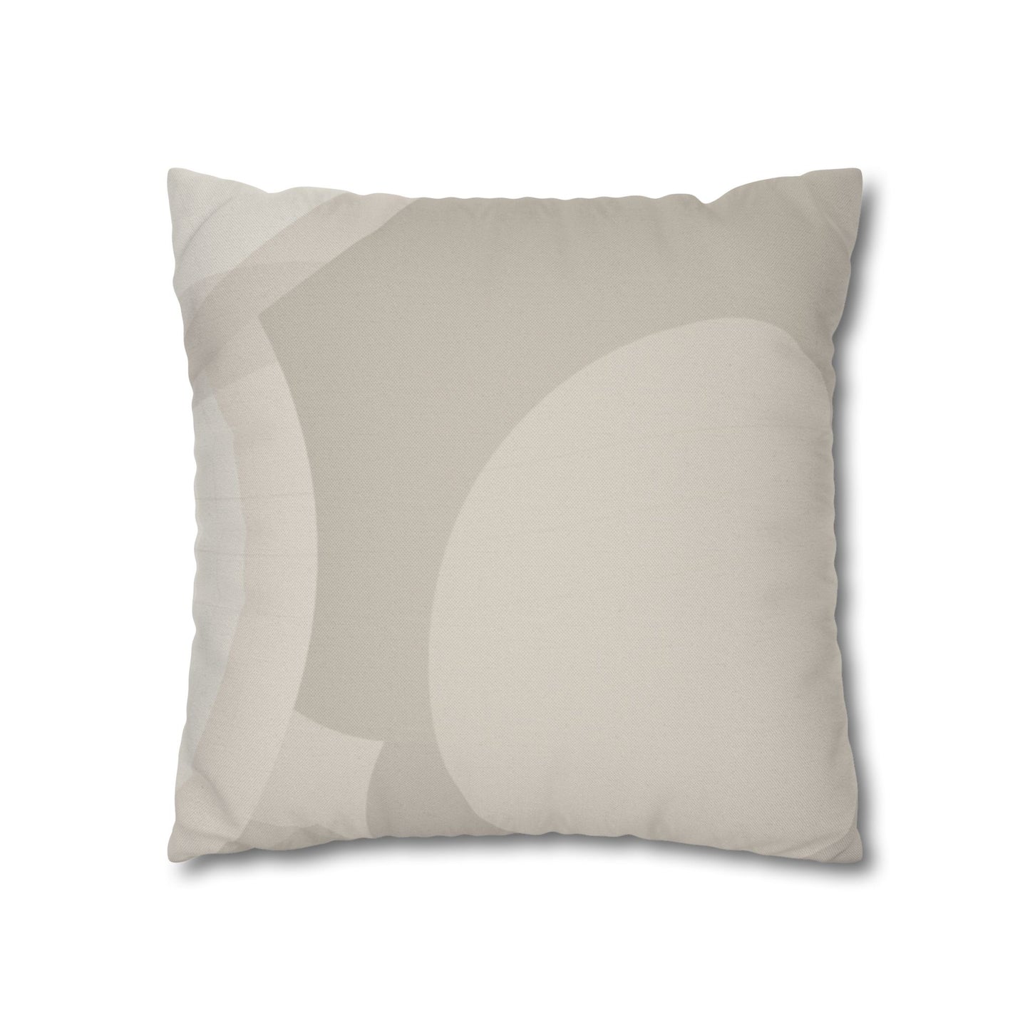 Neutral Abstract Swirl Pillowcase | Square Pillowcase, Spun Polyester