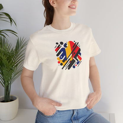 Artistic Heart Unisex Jersey Tee - Vibrant Graphic Tee, Casual Wear, Gift for Art Lovers, Birthday Surprise, Everyday Comfort - TRV