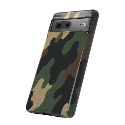 Camouflage Phone Case, Tough Phone Cover, Military Style Accessory, Protective Case for Men, Gifts for Soldiers - TRV