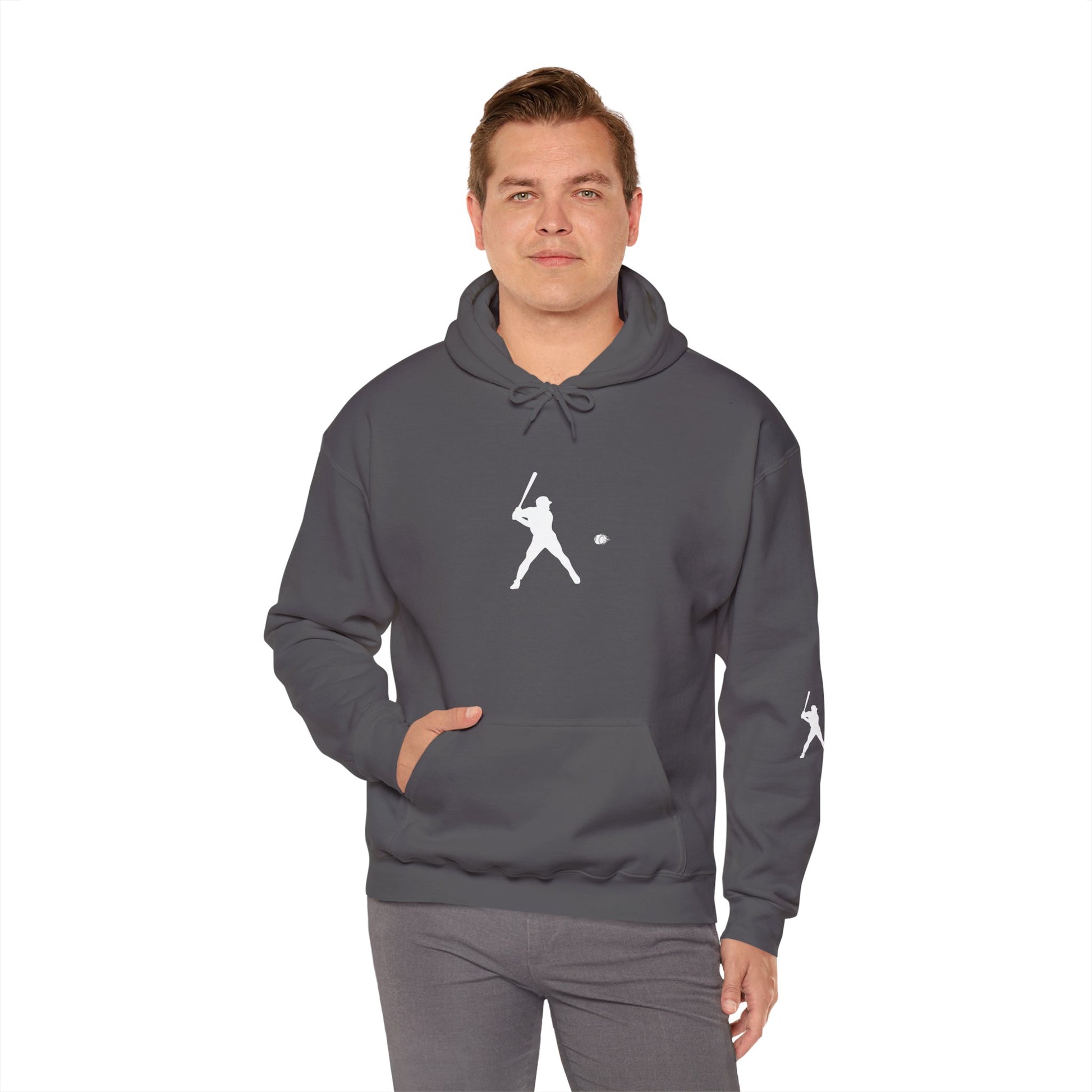 Sporty Unisex Baseball Hooded Sweatshirt, Casual Hoodie for Athletes, Perfect for Gifts, Comfy Streetwear, Ideal for Sports Events, Personal Use - TRV
