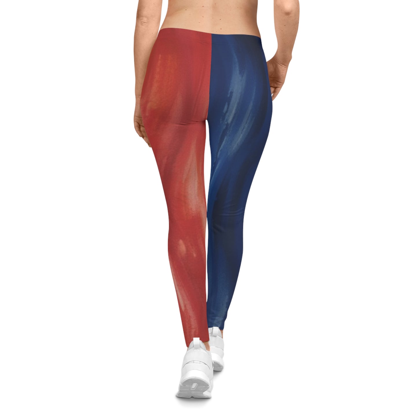 Women’s casual leggings with all-over colorful print by Printify, featuring a comfortable fit and vibrant design.