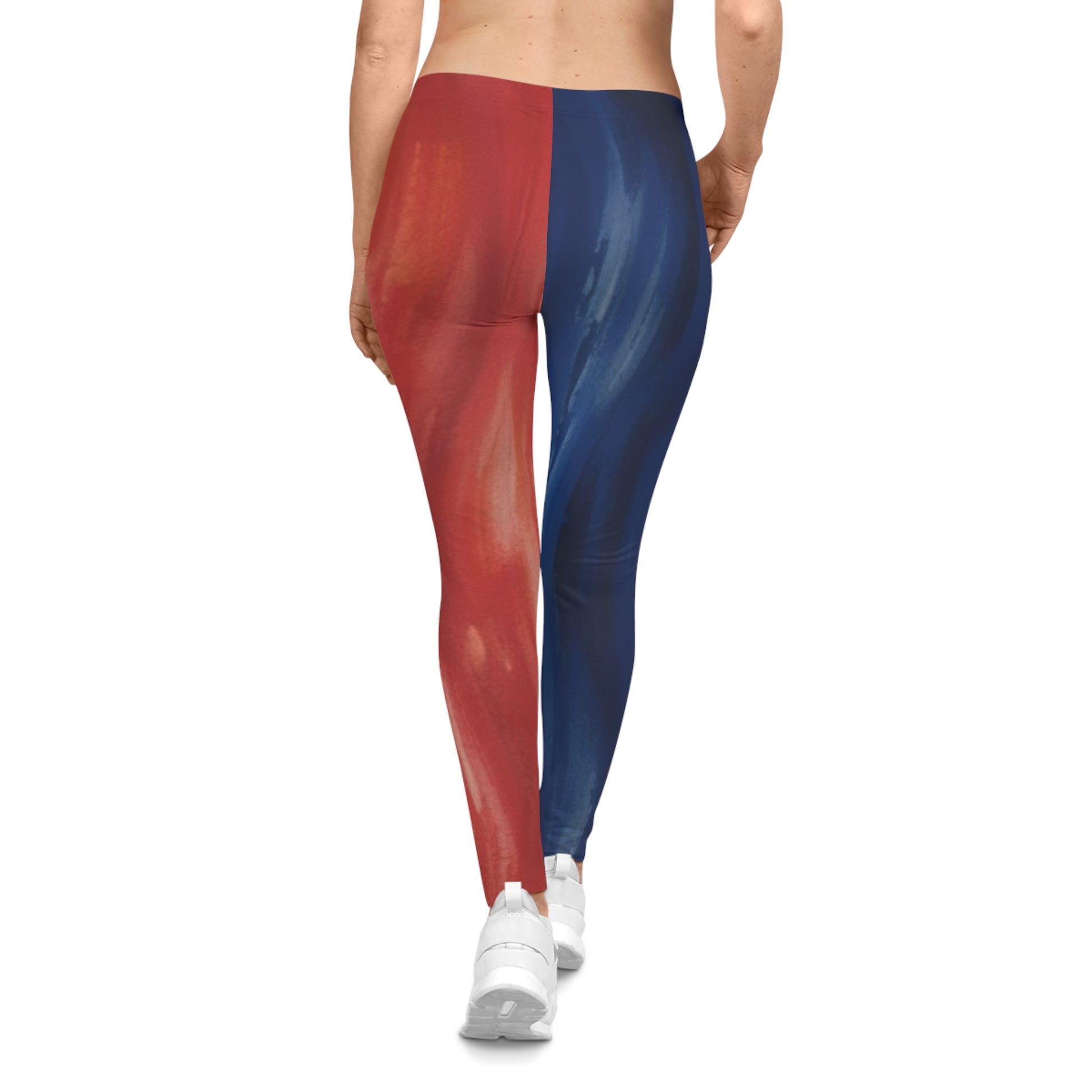 Women’s casual leggings with all-over colorful print by Printify, featuring a comfortable fit and vibrant design.