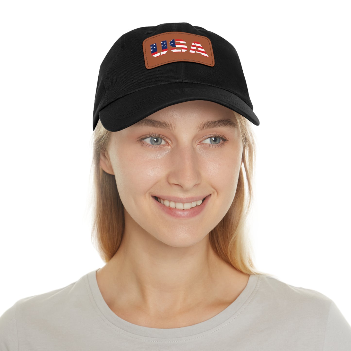 Dad Hat with USA Leather Patch - TRV
