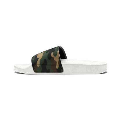 Camo Slide Sandals — Men's Removable-Strap Pool & Casual Slides