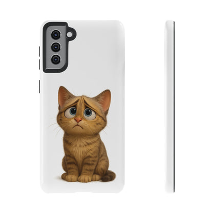 Cute Cat Phone Case, Funny Kitty Case, Animal Lover Gift, Cat Lover Accessory, Unique Cat Design Case, Pet Mom Gift - TRV