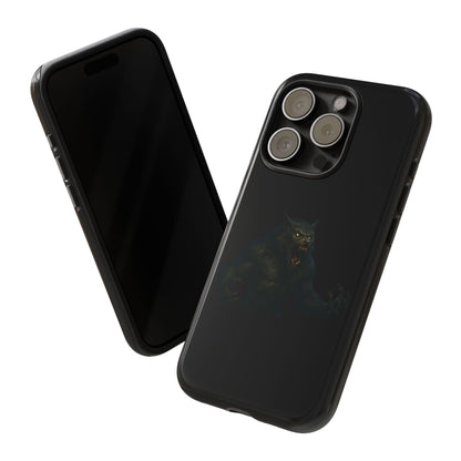 Werewolf phone case with dark monster graphic, durable protective cover for smartphones by Printify.