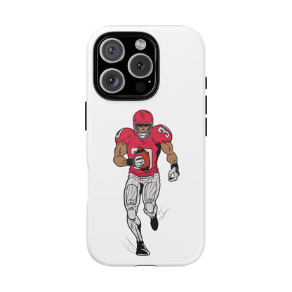 Football Player Tough Case, Sports Phone Cover, Athlete Gift, Tough Phone Case, Fall Sports, Football Lover's Accessory - TRV