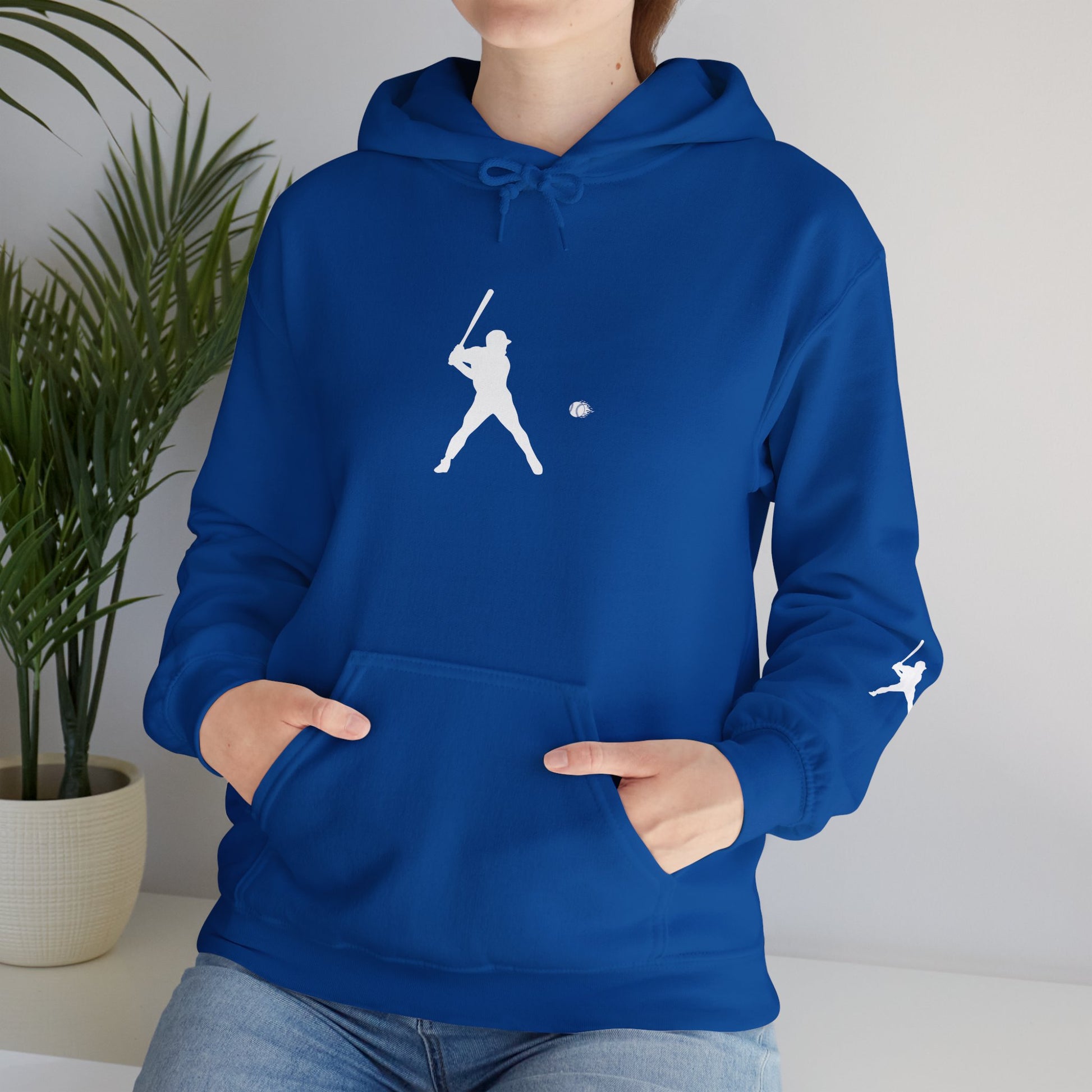 Sporty Unisex Baseball Hooded Sweatshirt, Casual Hoodie for Athletes, Perfect for Gifts, Comfy Streetwear, Ideal for Sports Events, Personal Use - TRV