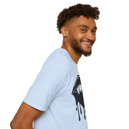 Edgy Graphic Unisex T-Shirt - Dripping Mouth Design, Cool Tee, Trendy Shirt, Hipster Top, Streetwear, Alternative Fashion, Holiday Gift