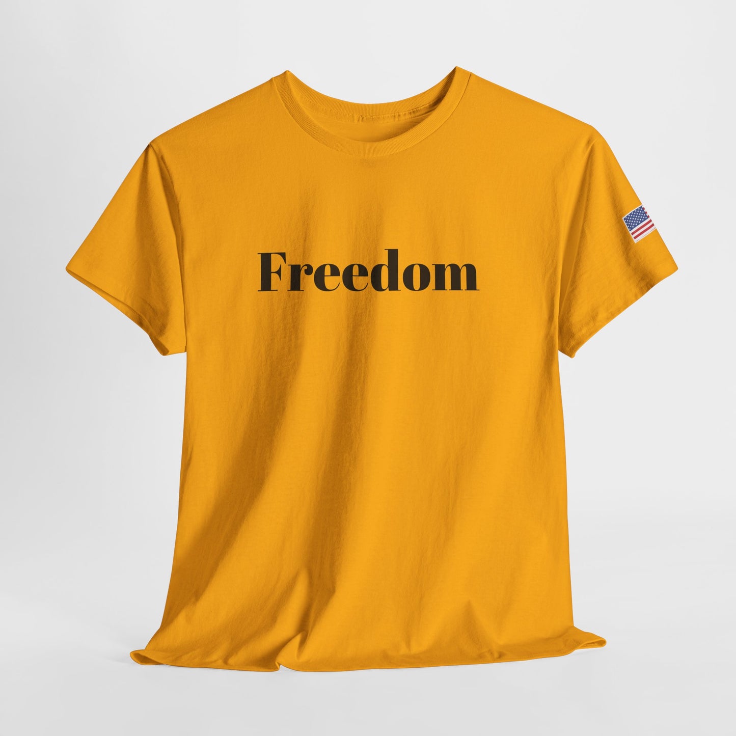Freedom script tee | T-Shirt, American flag sleeve - TRV